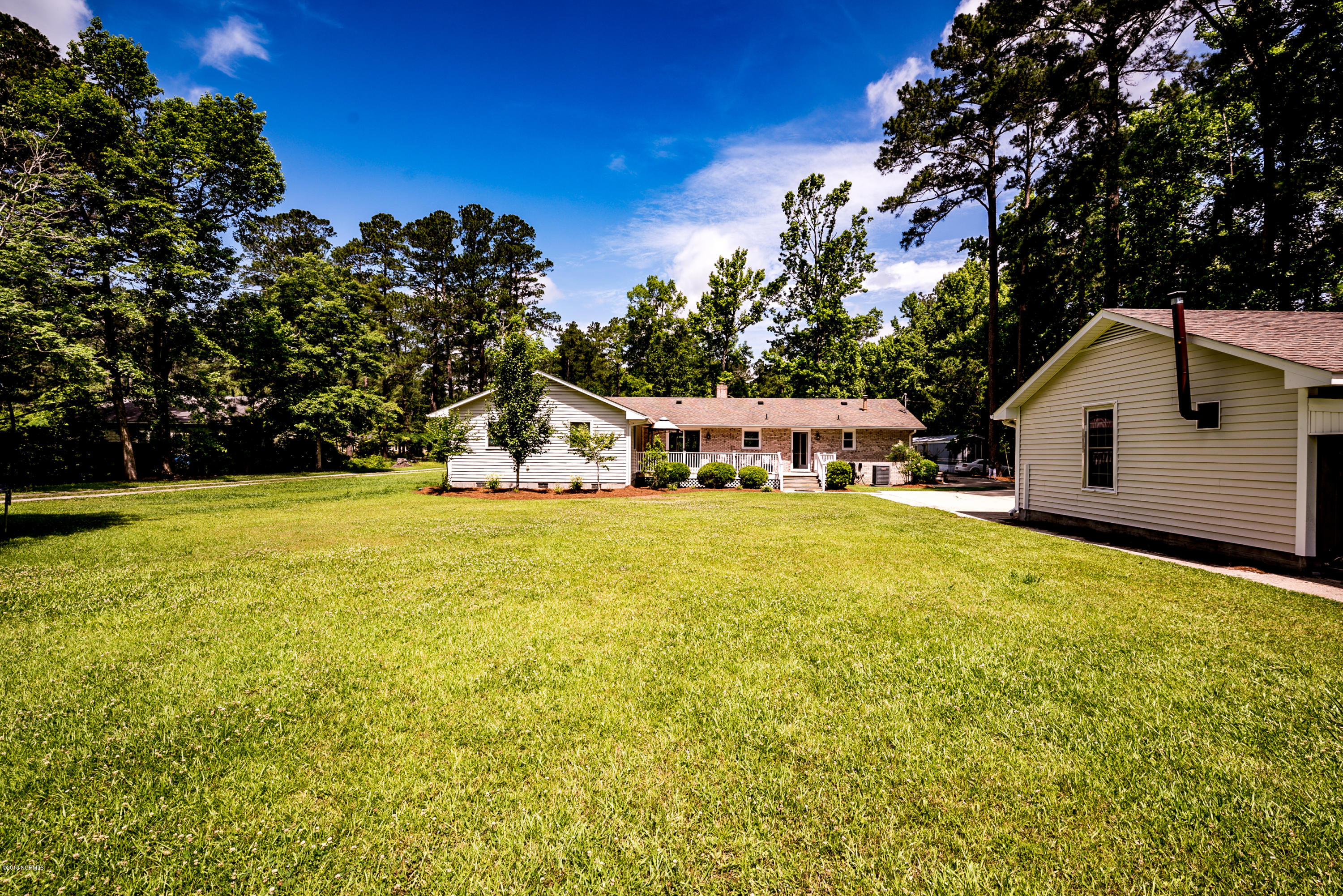 211 Fort Road New Bern, NC 28560 - Photo 32 of 35 View from back yard to house