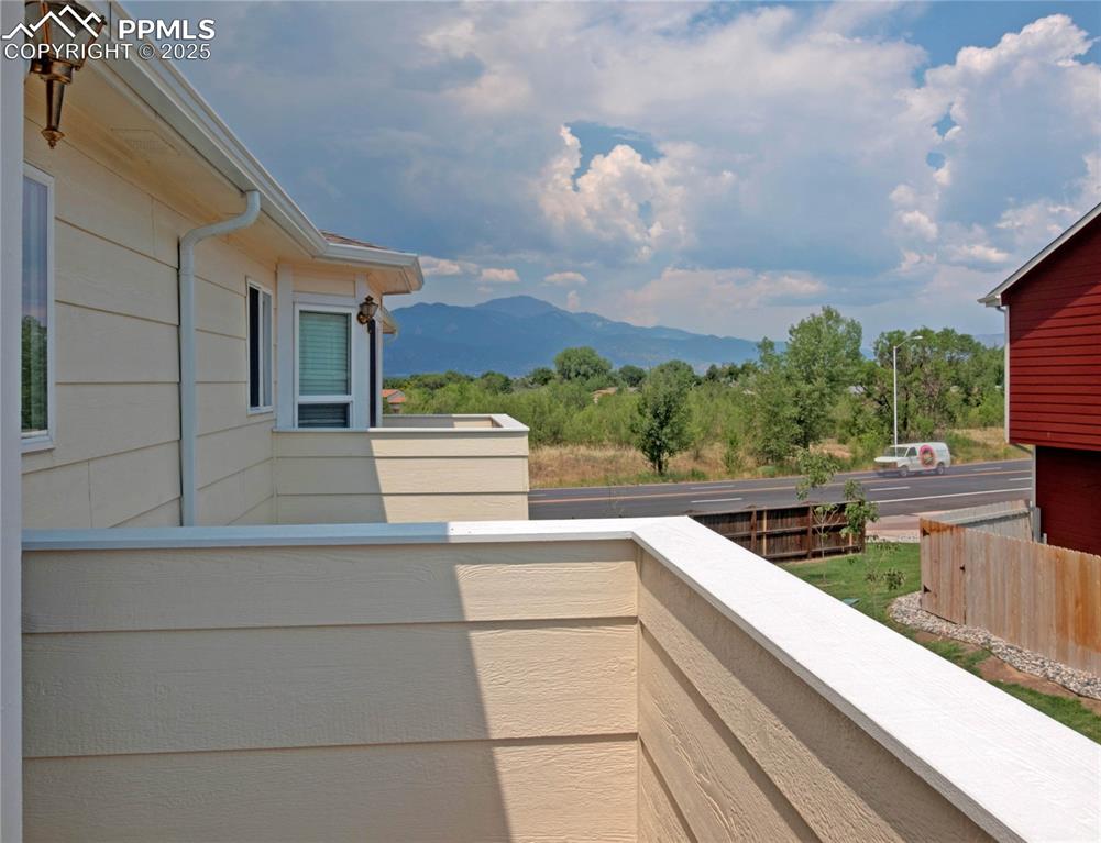 4806 Rusty Nail Point, Unit 202 Colorado Springs, CO 80916 - Photo 24 of 24 Balcony featuring a mountain view