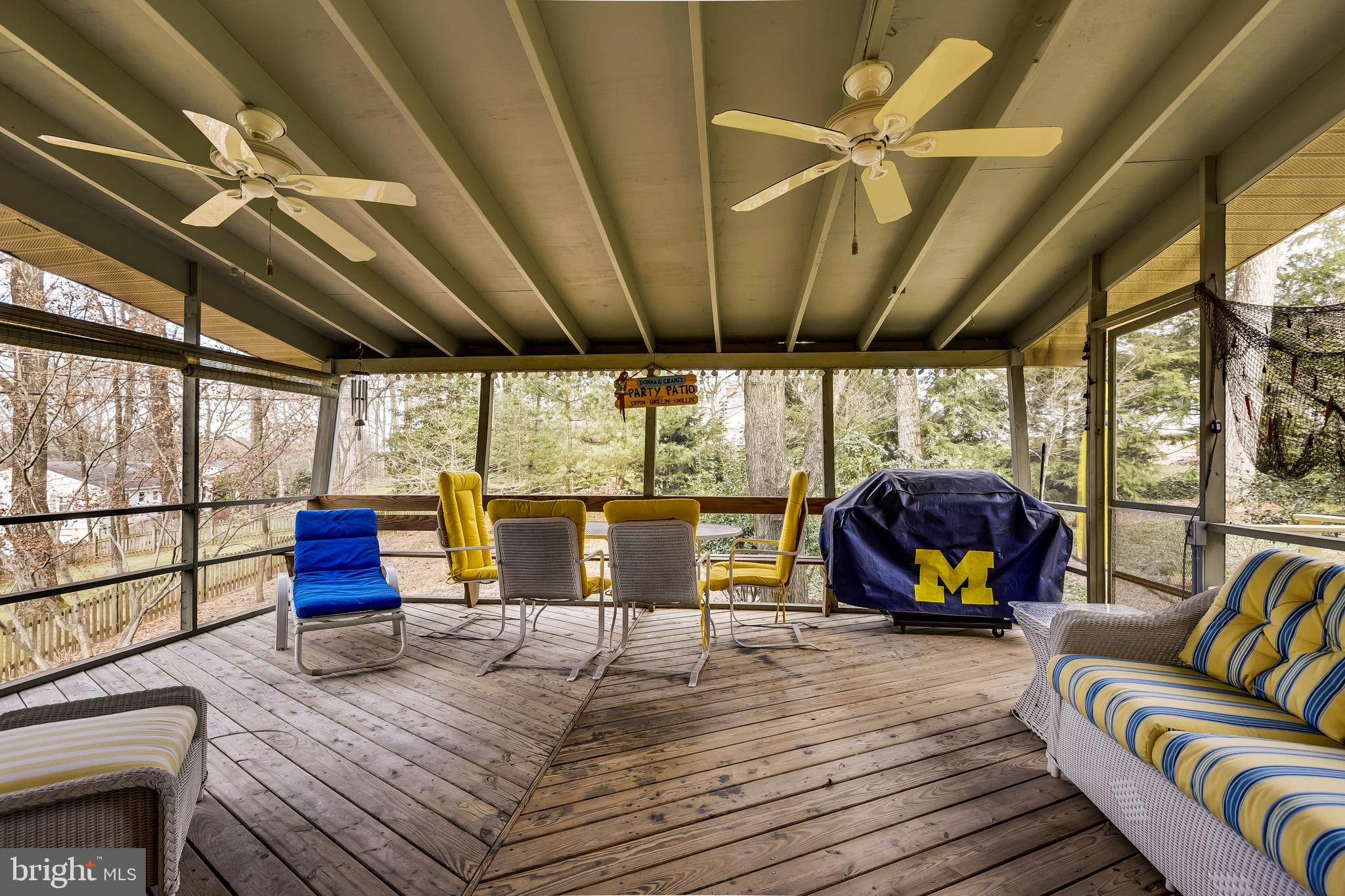 624 Shore Acres Road Arnold, MD 21012 - Photo 18 of 60 Screened Porch has 2 ceiling fans