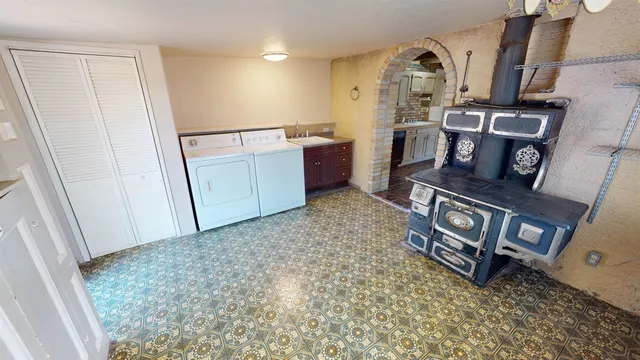 a view of a storage & utility room with stuff