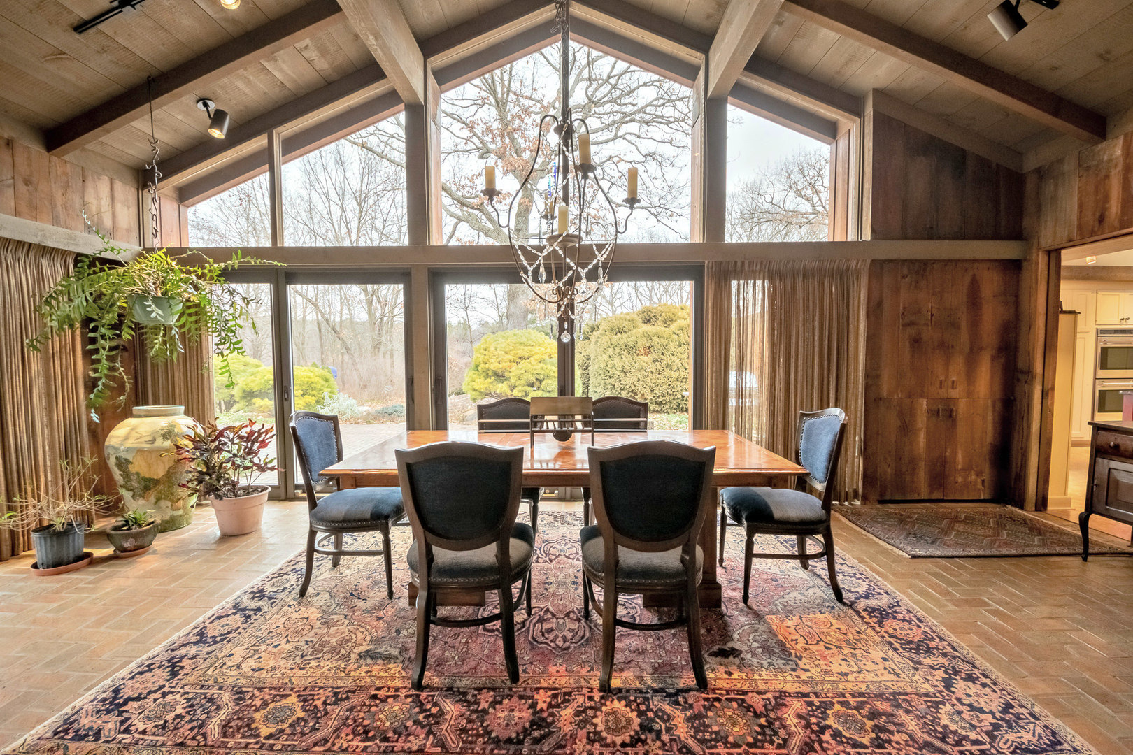 2109 Paulsen Road Harvard, IL 60033 - Photo 30 of 76 a view of a dining room with furniture and large windows