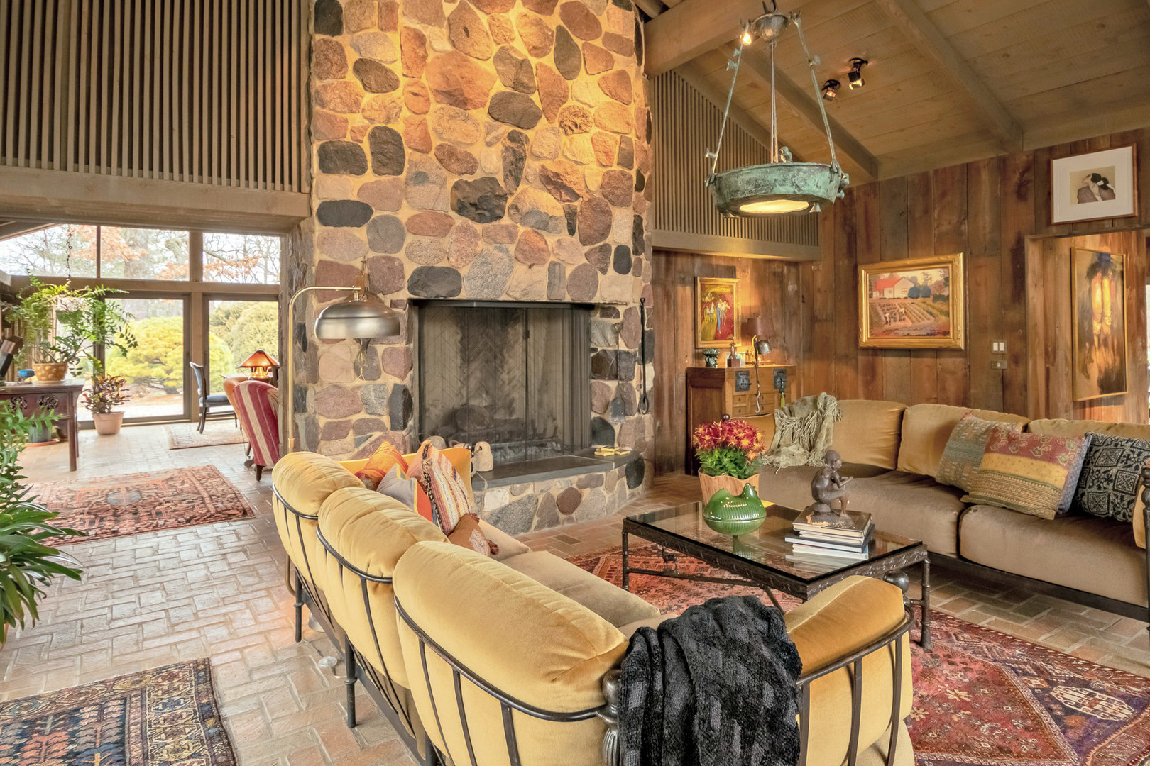 2109 Paulsen Road Harvard, IL 60033 - Photo 39 of 76 a living room with furniture and a fireplace