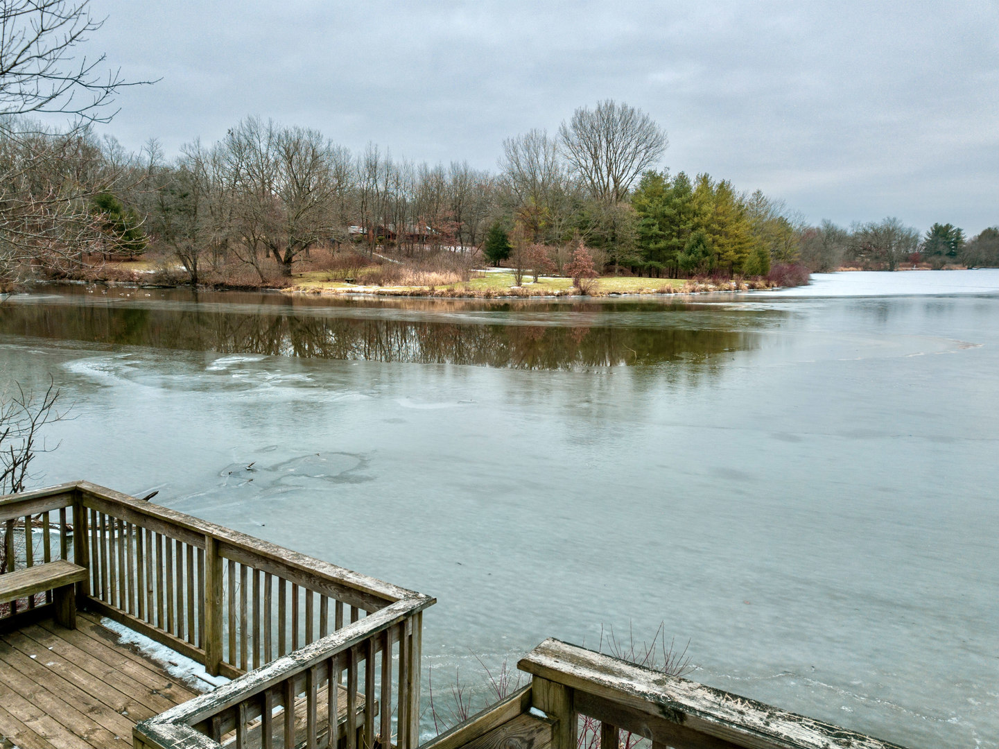 2109 Paulsen Road Harvard, IL 60033 - Photo 71 of 76 a view of a roof deck with lake and trees