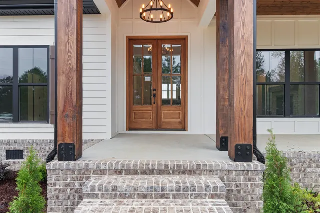a view of front door of house