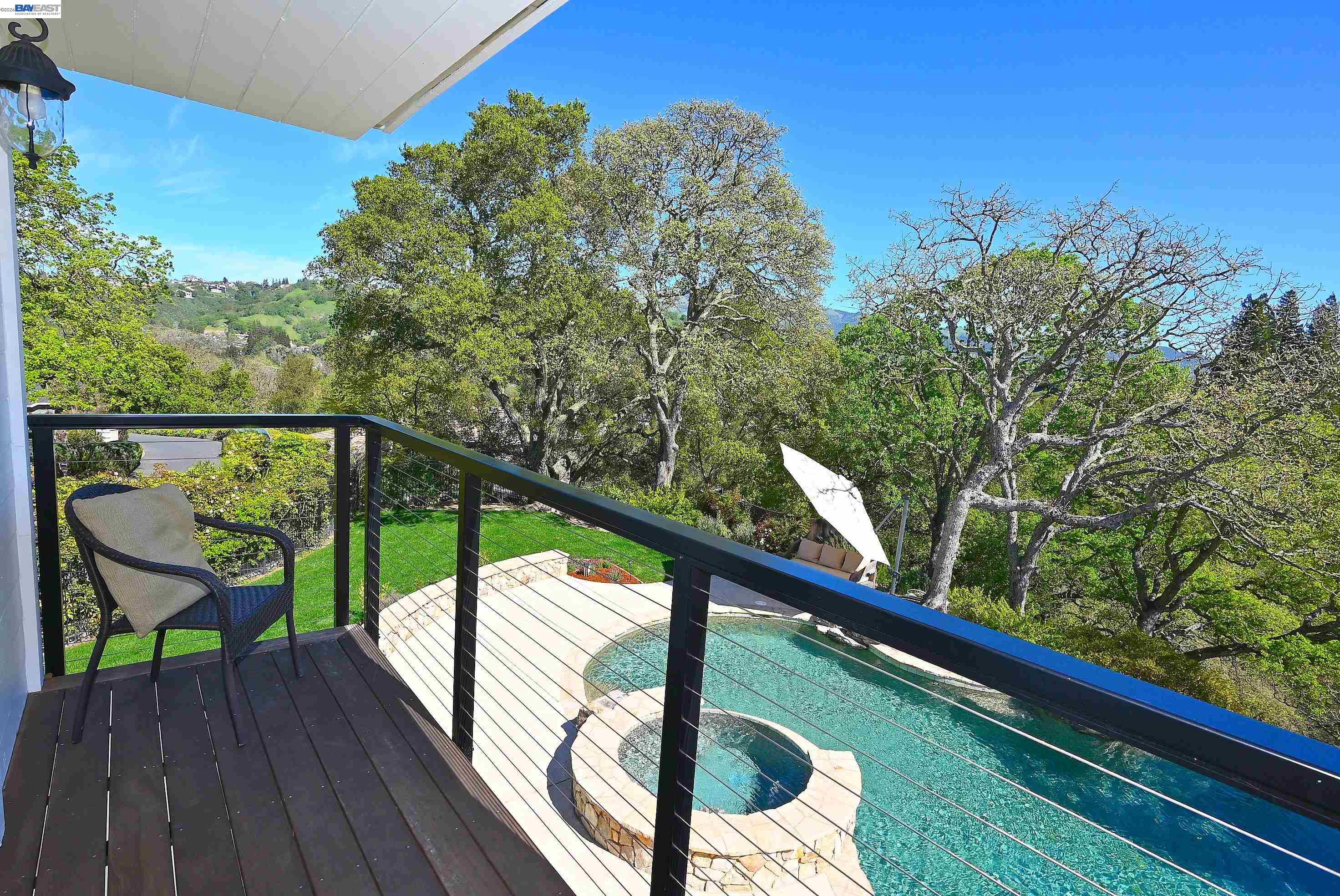 16 Ardendale Court Alamo, CA 94507 - Photo 31 of 58 a view of a two chairs in the balcony