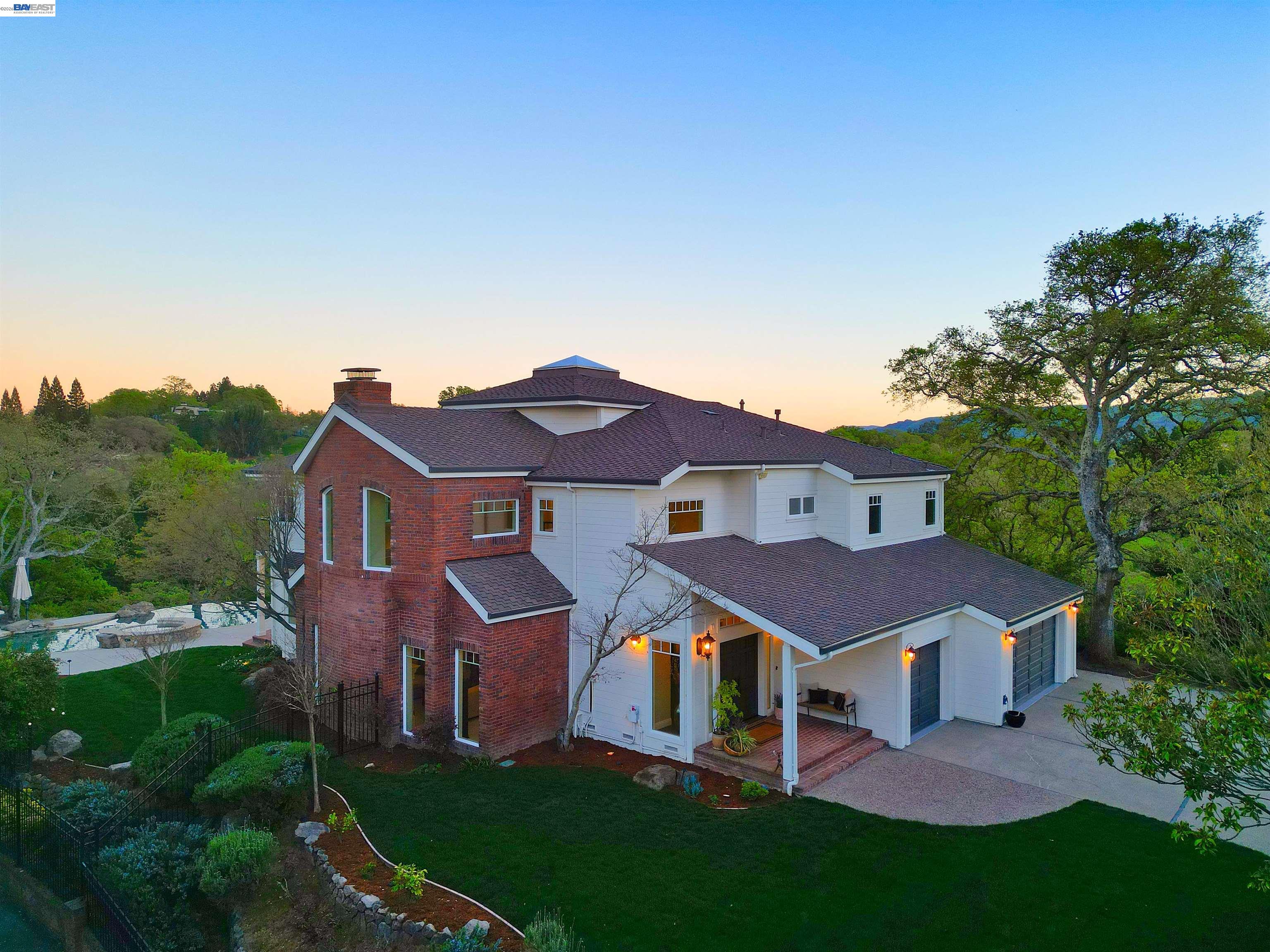 16 Ardendale Court Alamo, CA 94507 - Photo 53 of 58 a front view of a house with a yard