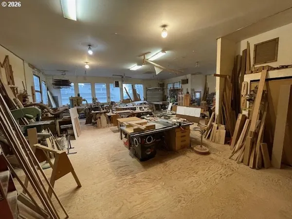 a kitchen with lots of counter top space