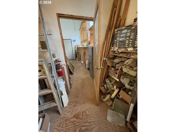 a view of an entryway with stairs