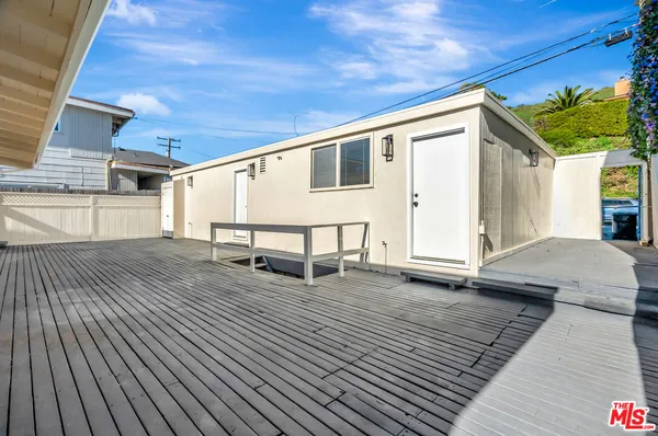 a view of a house with wooden floor