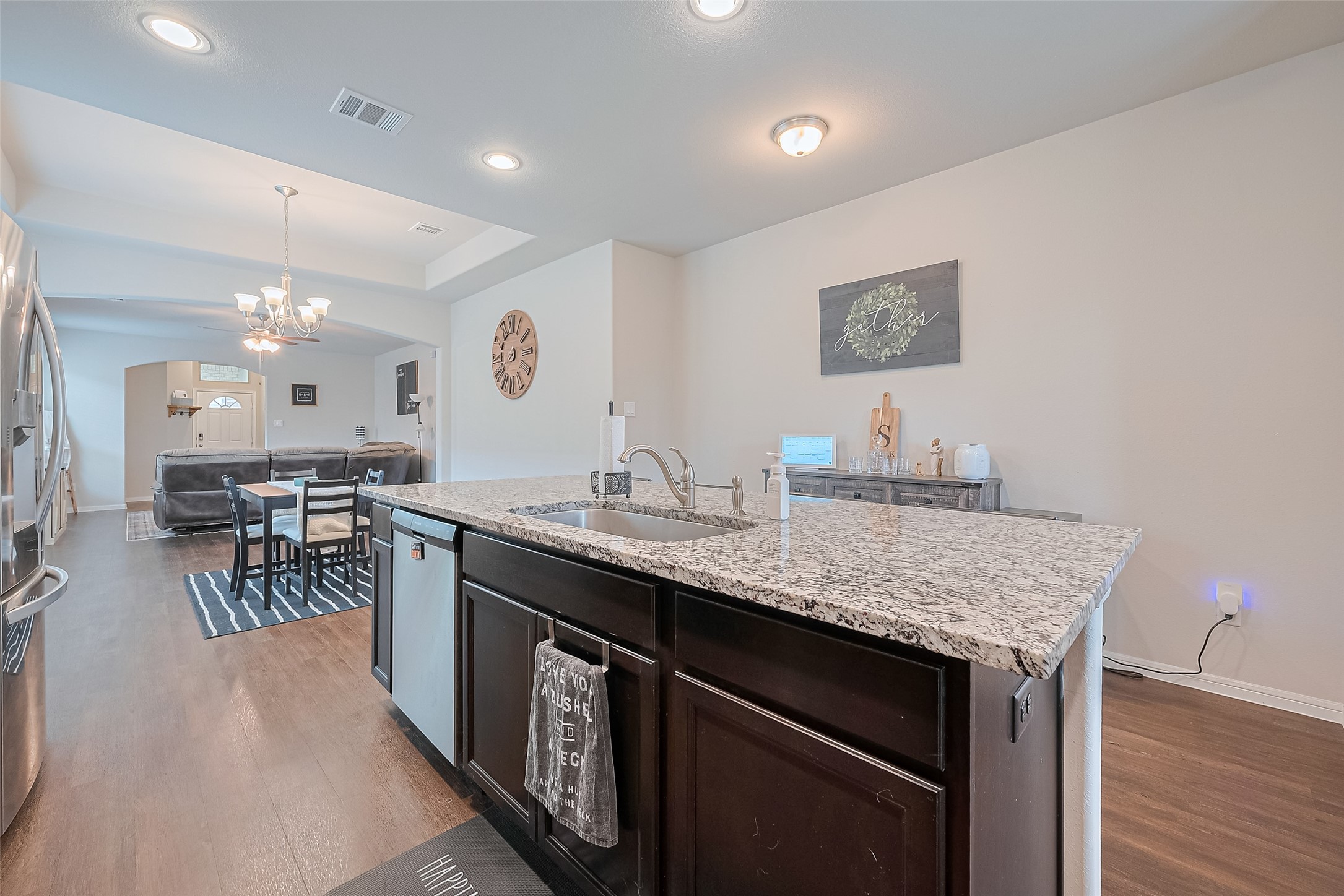 1214 Red Hills Drive Rosharon, TX 77583 - Photo 14 of 46 a kitchen with counter top space and sink