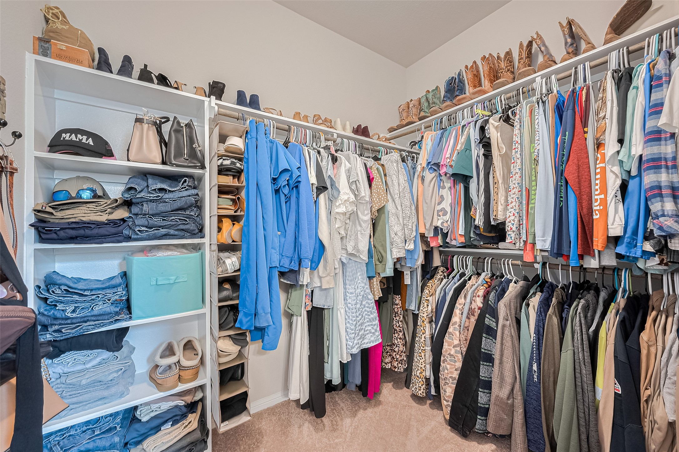 1214 Red Hills Drive Rosharon, TX 77583 - Photo 20 of 46 a view of walk in closet with clothes and shoes