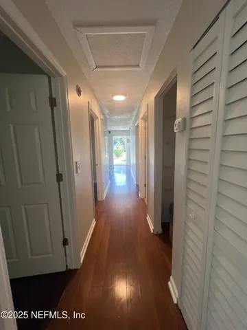 a house view with a garden space