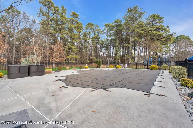 a view of a park with swings