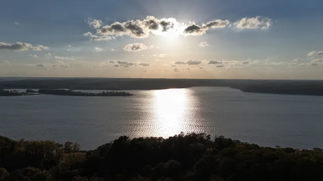 a view of beach and ocean