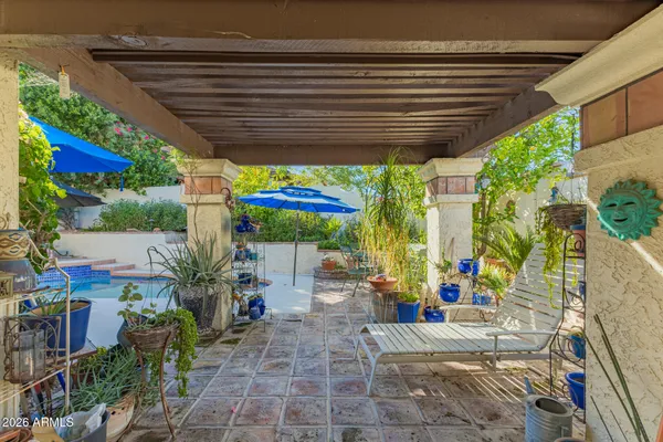 a view of outdoor space and porch