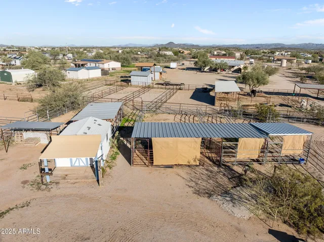 an outdoor view with patio