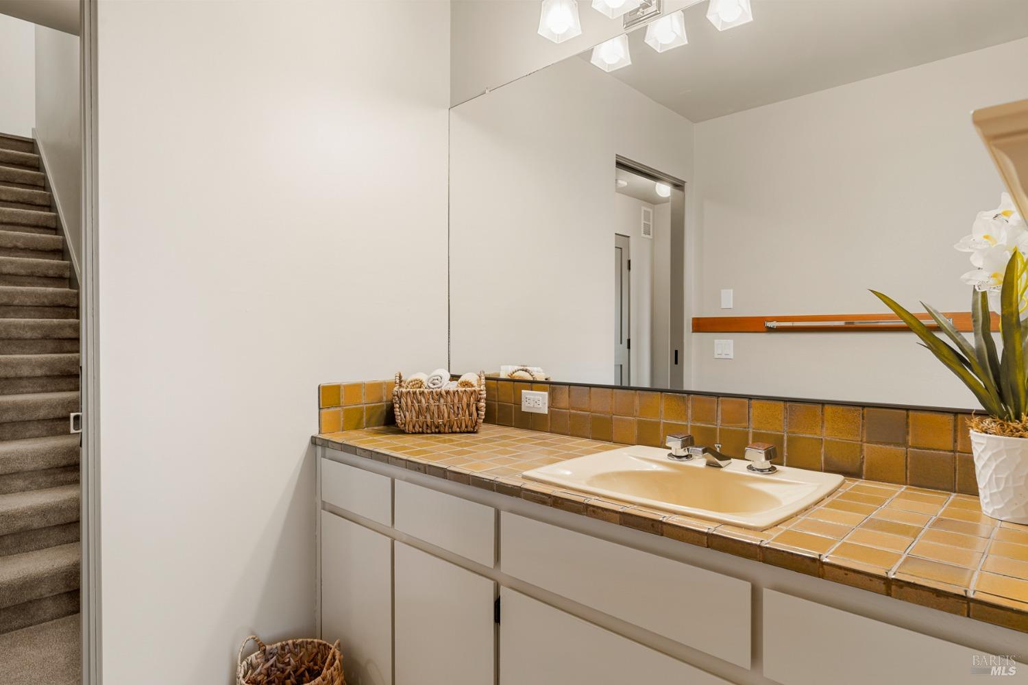 Undisclosed Address The Sea Ranch, CA 95497 - Photo 41 of 46 a bathroom with a sink and a mirror