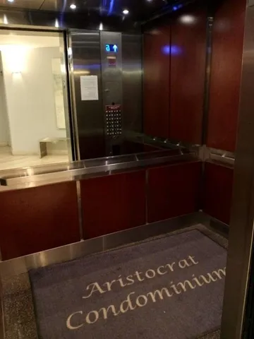 front view of a building with street