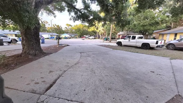 a view of car parked on street side