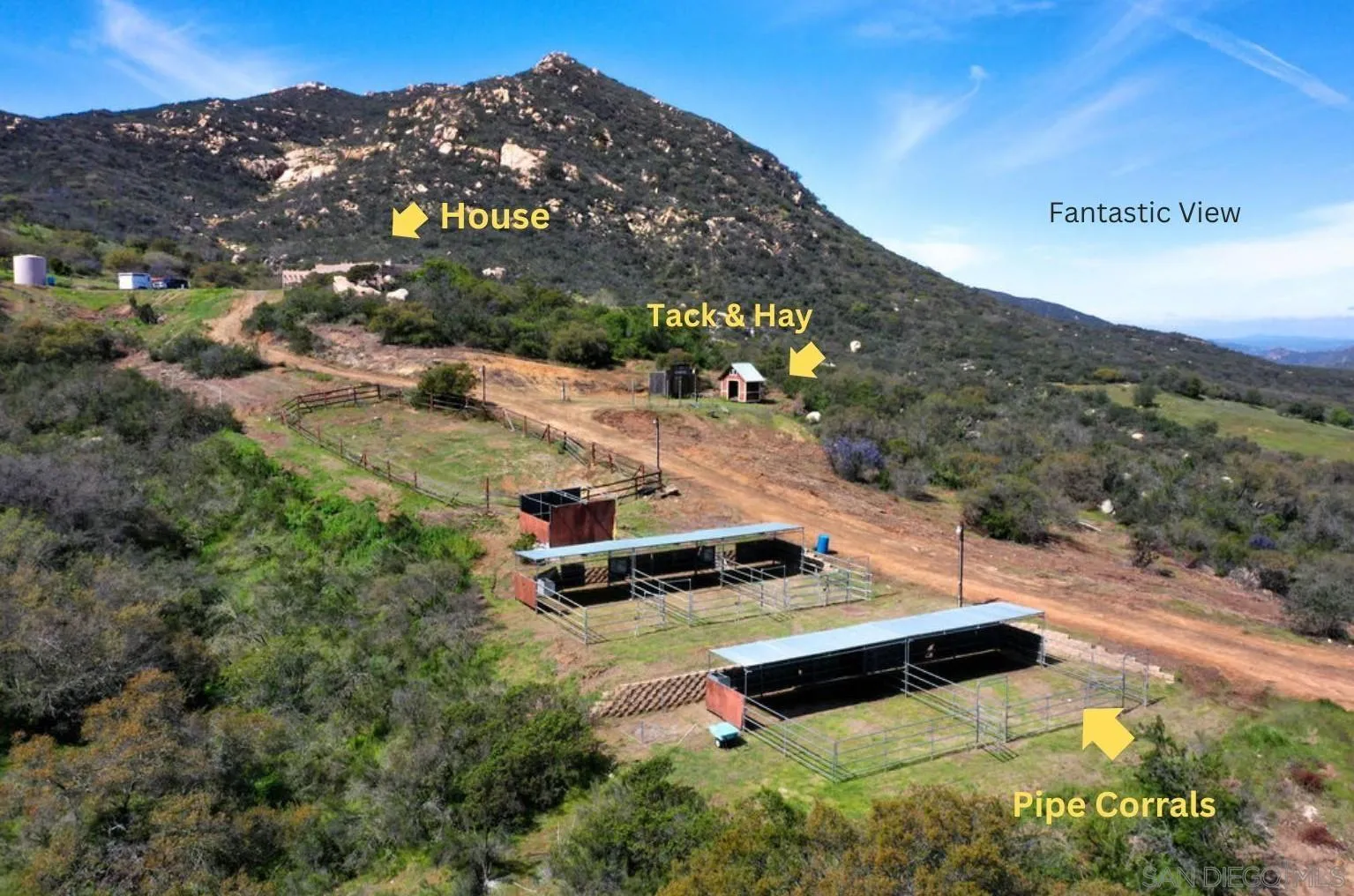 15775 Castle Peak Lane Jamul, CA 91935 - Photo 54 of 56 a view of swimming pool with mountain view