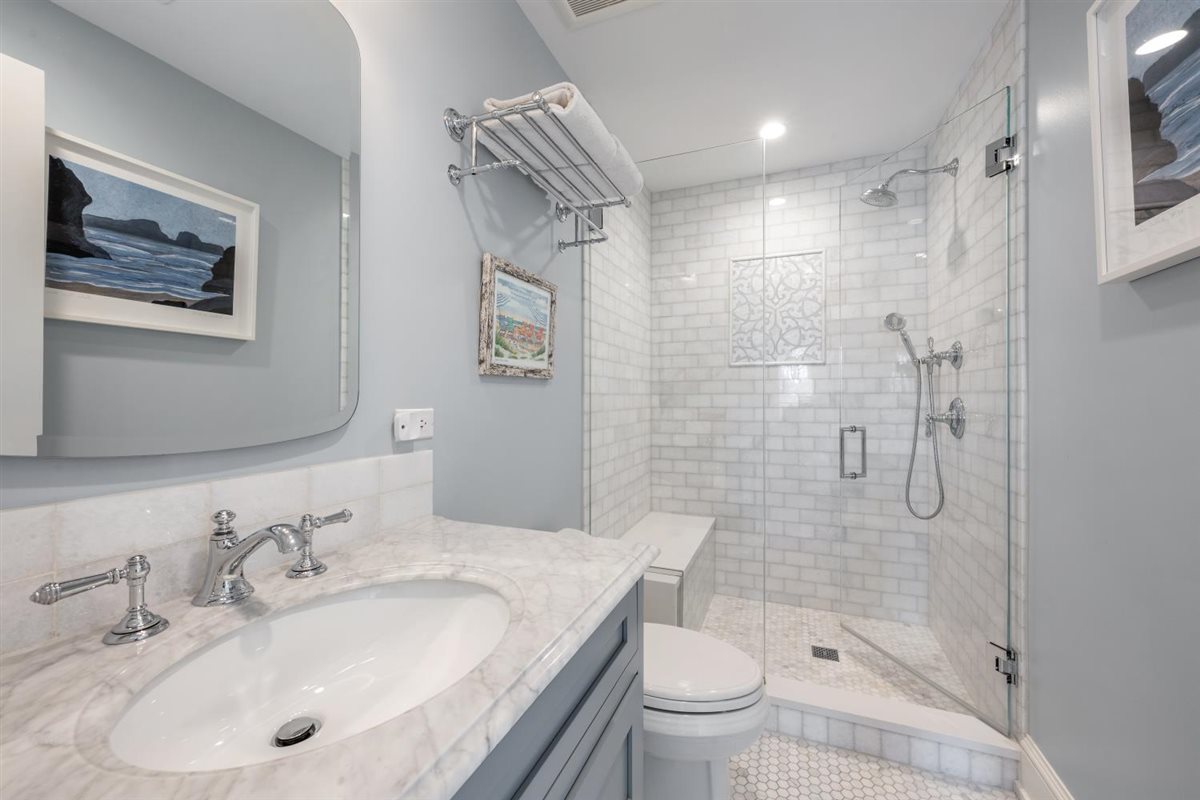 307 Abbotsford Road Kenilworth, IL 60043 - Photo 38 of 57 a bathroom with a sink toilet and shower