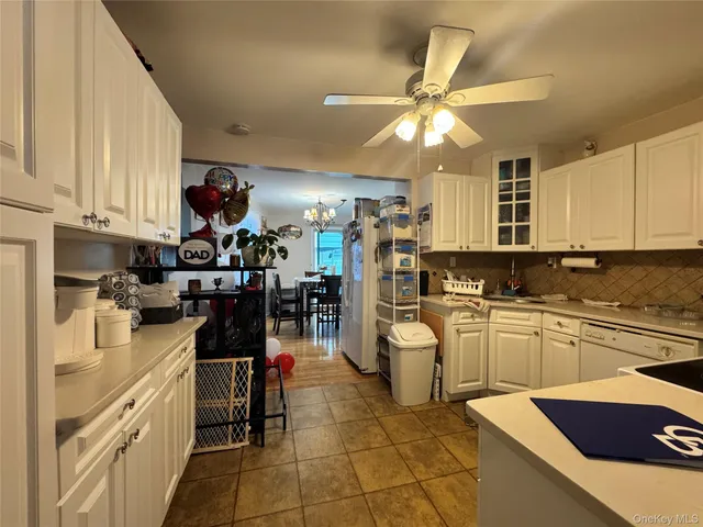 a kitchen with lots of counter top space