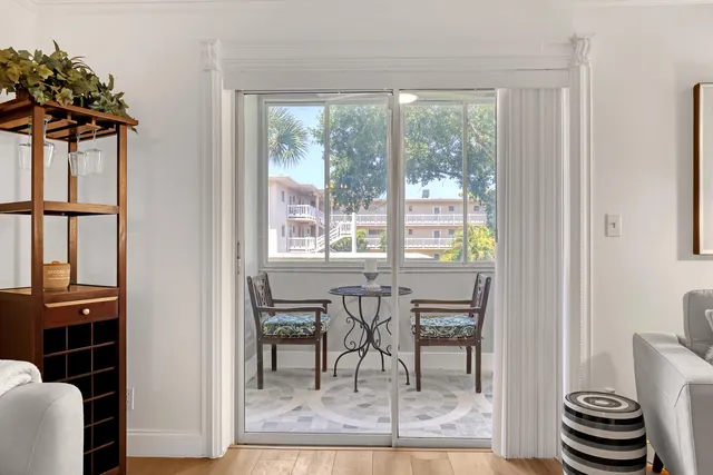 a bedroom with a bed and furniture