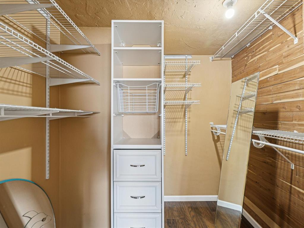 3730 Sail Drive New Port Richey, FL 34652 - Photo 18 of 50 a view of walk in closet with empty racks