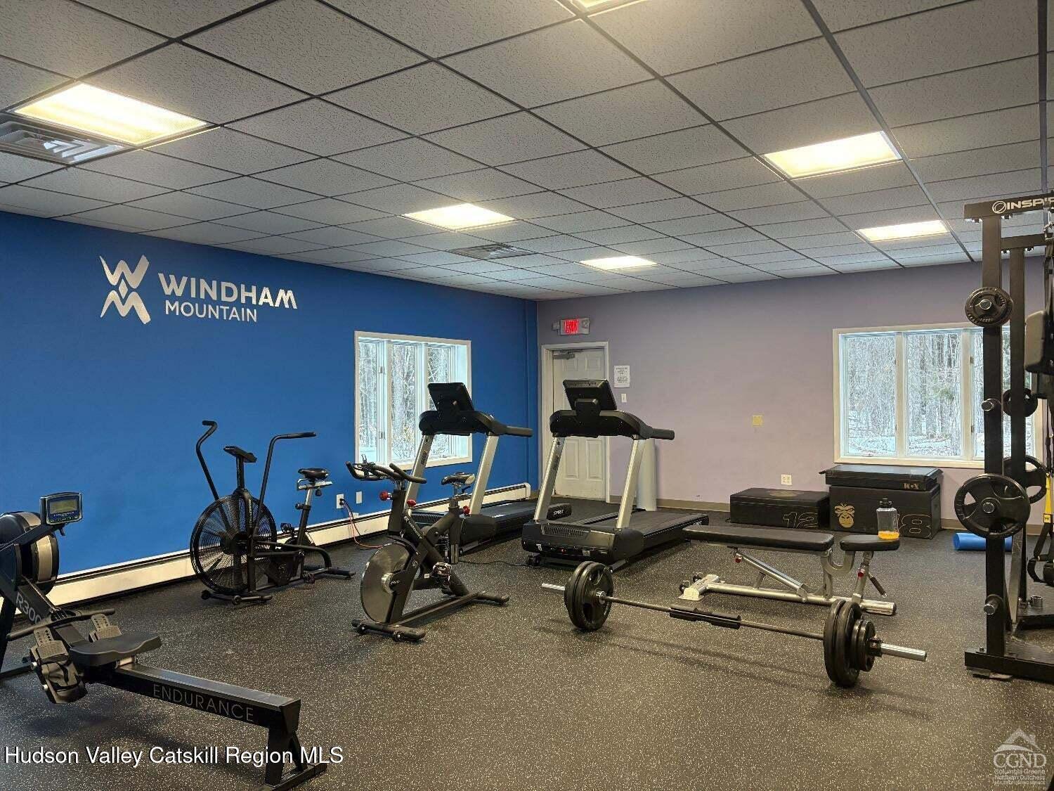 5220 Highway 23, Unit 126 Windham, NY 12496 - Photo 19 of 27 a view of a room with gym equipment
