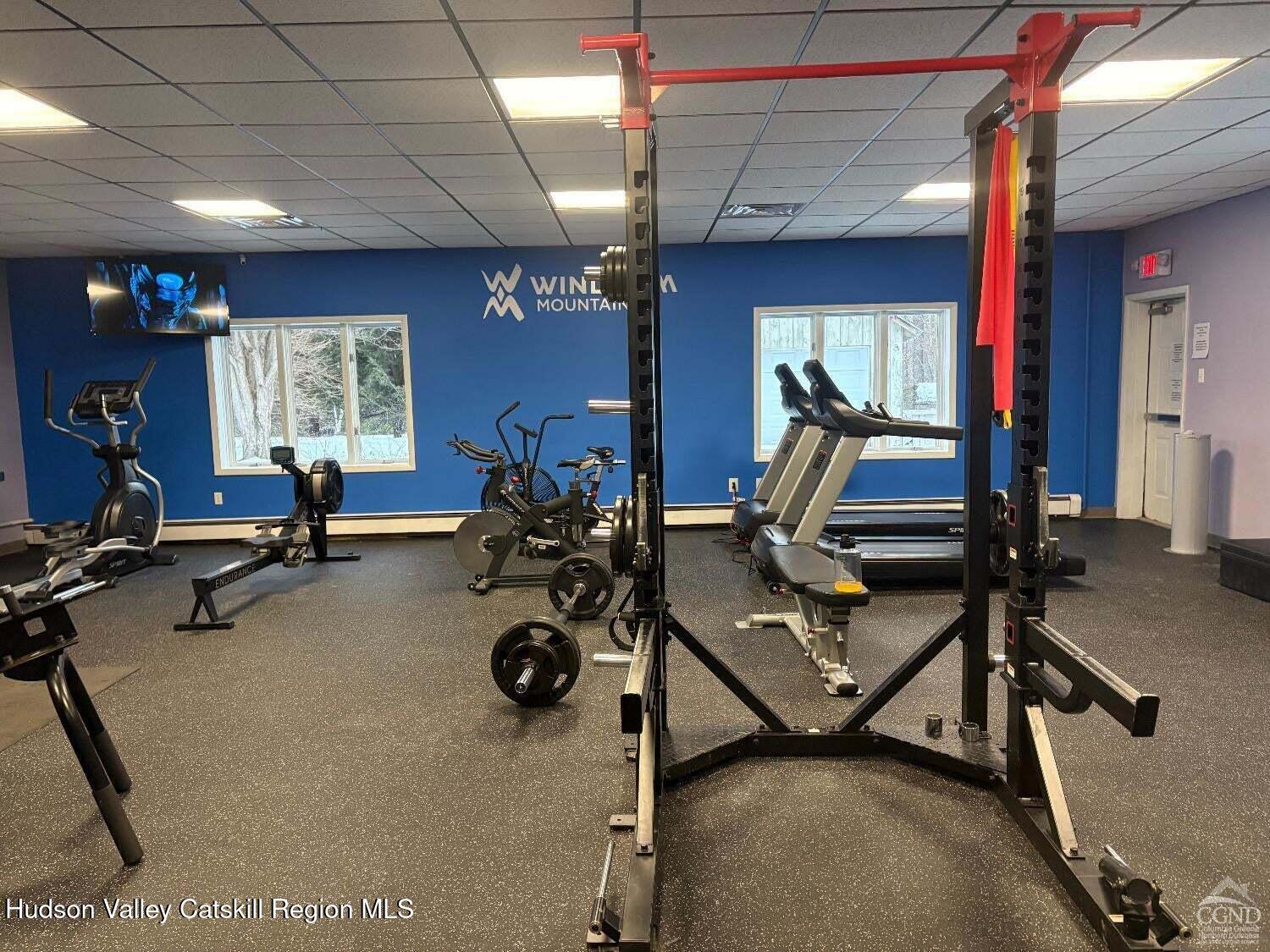 5220 Highway 23, Unit 126 Windham, NY 12496 - Photo 20 of 27 a view of a room with gym equipment