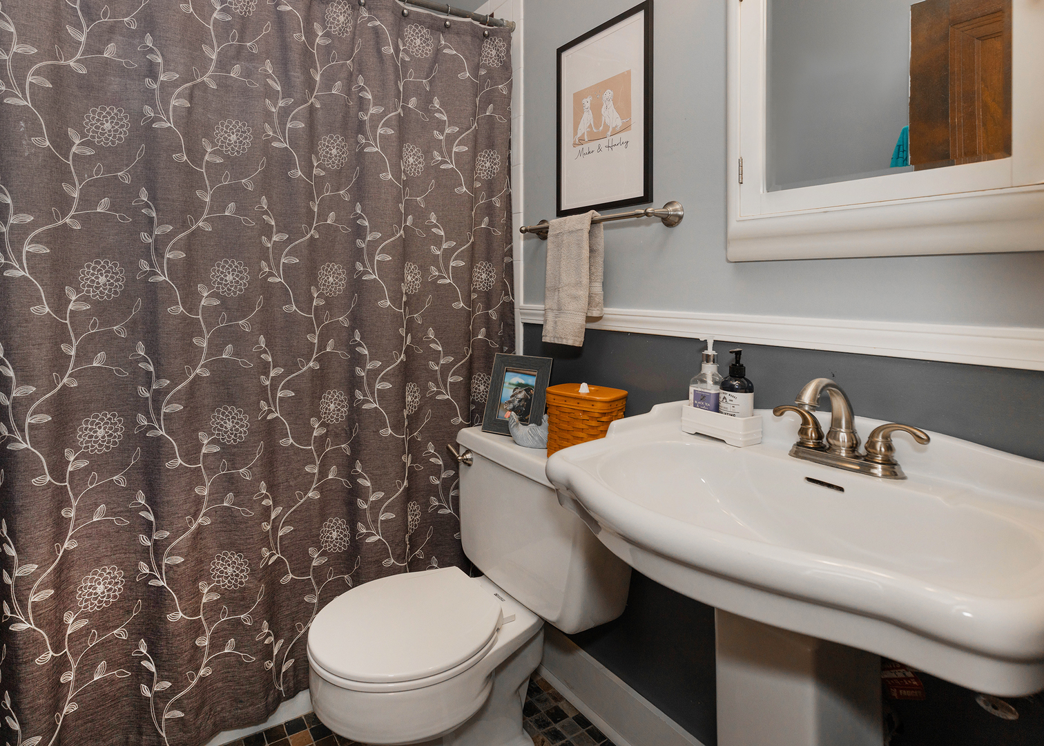1125 17th Avenue Moline, IL 61265 - Photo 23 of 33 a bathroom with a sink a toilet and mirror