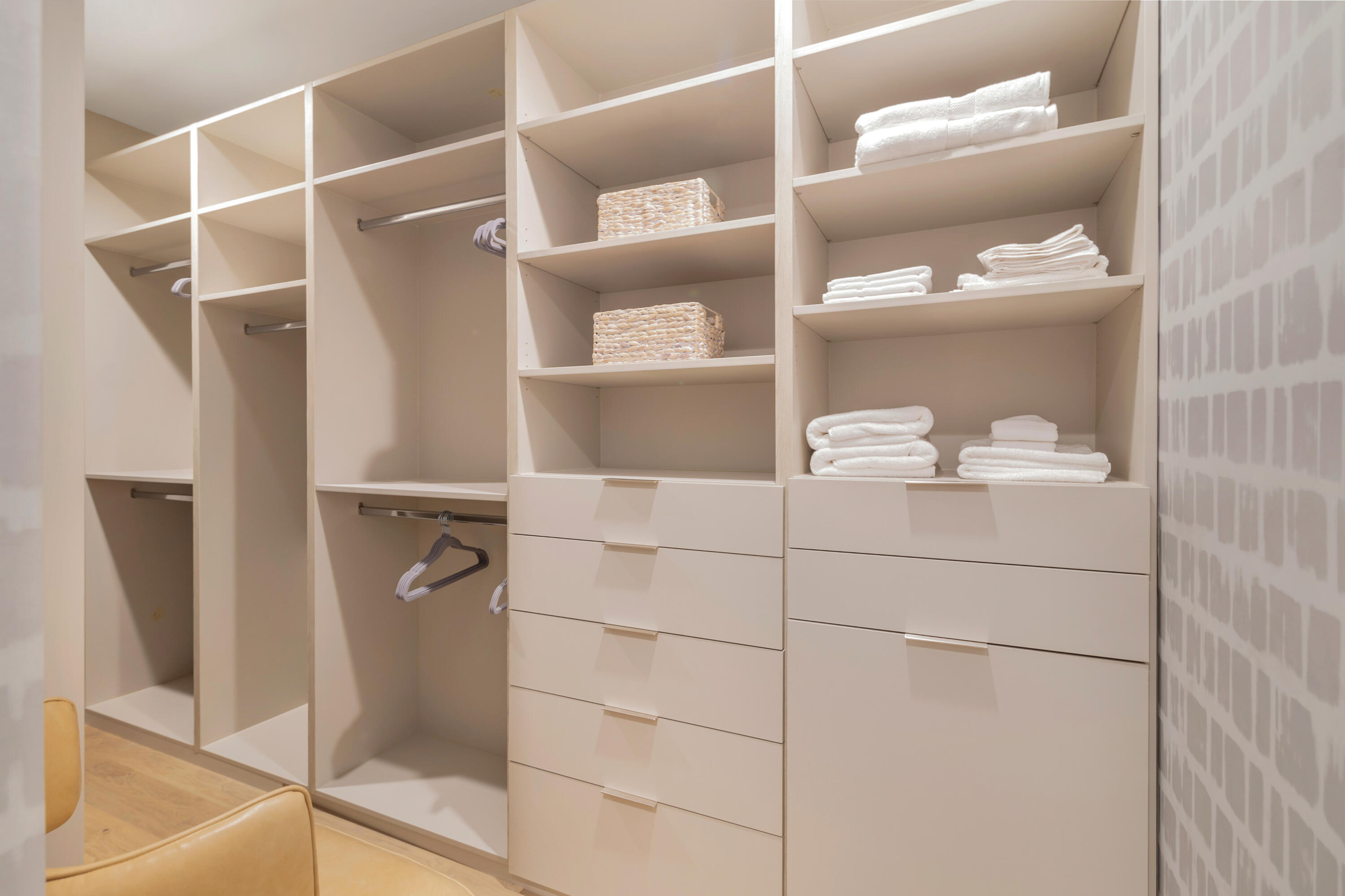 1333 South Flagler Drive, Unit 1202 West Palm Beach, FL 33401 - Photo 11 of 42 a bathroom with a walk in closet and wooden floor