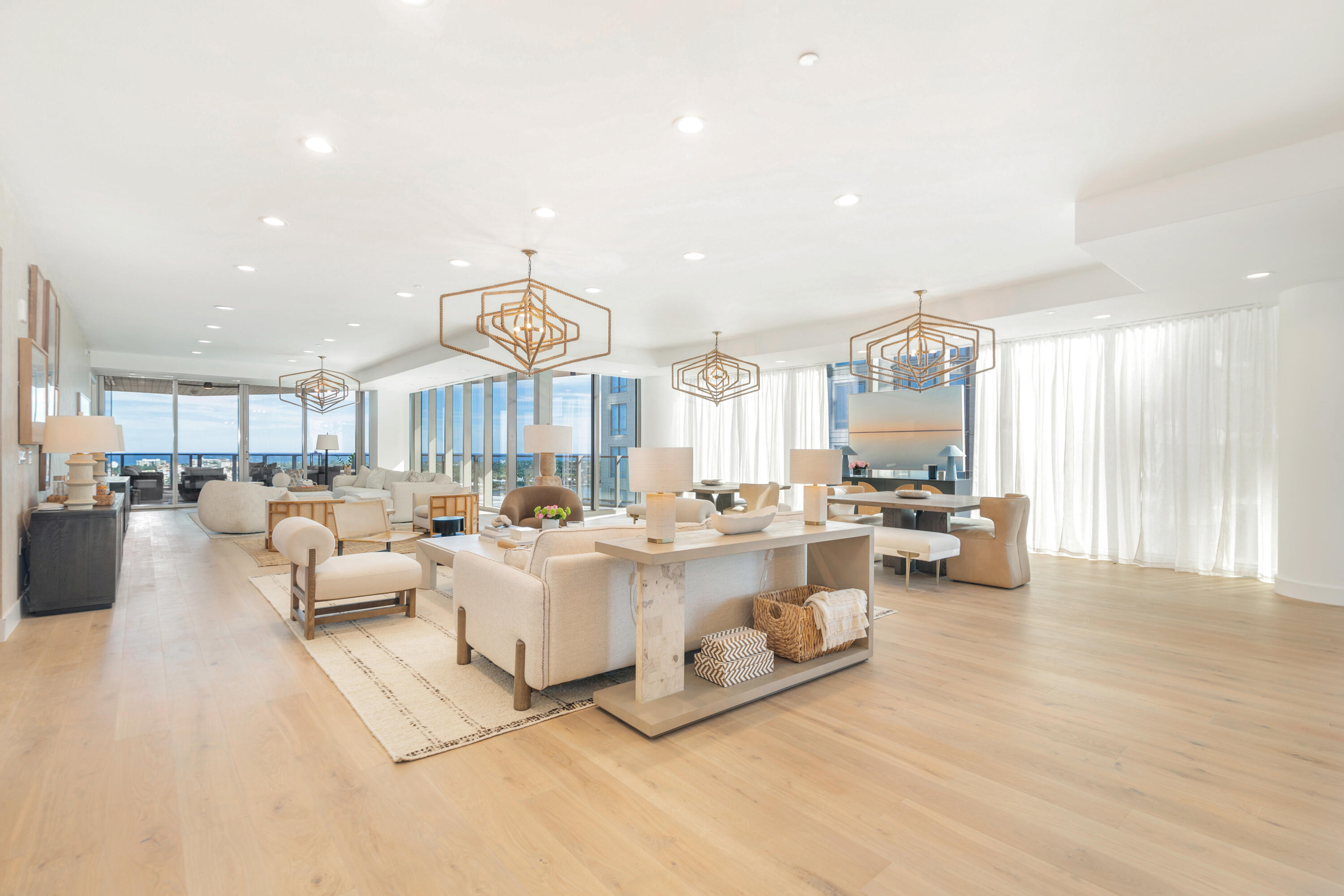 1333 South Flagler Drive, Unit 1202 West Palm Beach, FL 33401 - Photo 42 of 42 a living room with furniture and a large window