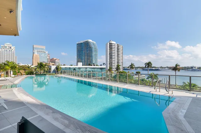 a front view of a building with glass windows