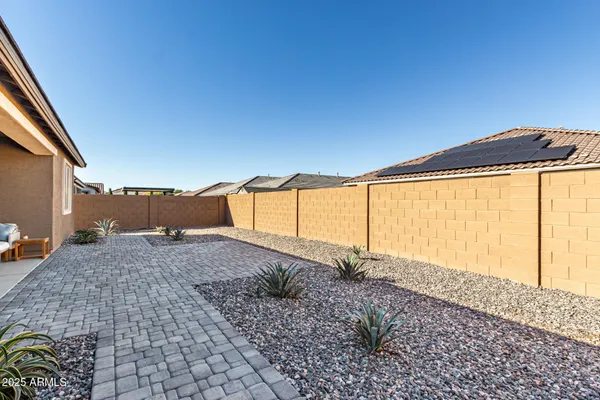 a backyard of a house