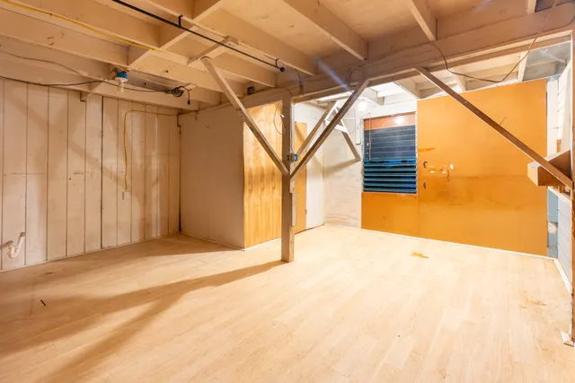 a view of a porch with a backyard