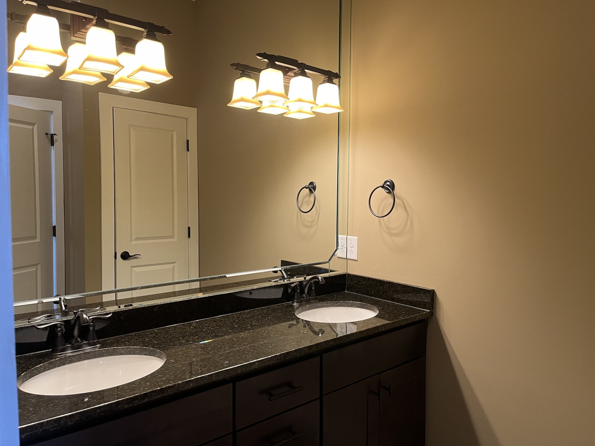 316 Floating Mill Road Silver Point, TN 38582 - Photo 9 of 12 a bathroom with a granite countertop sink a light fixture and a mirror