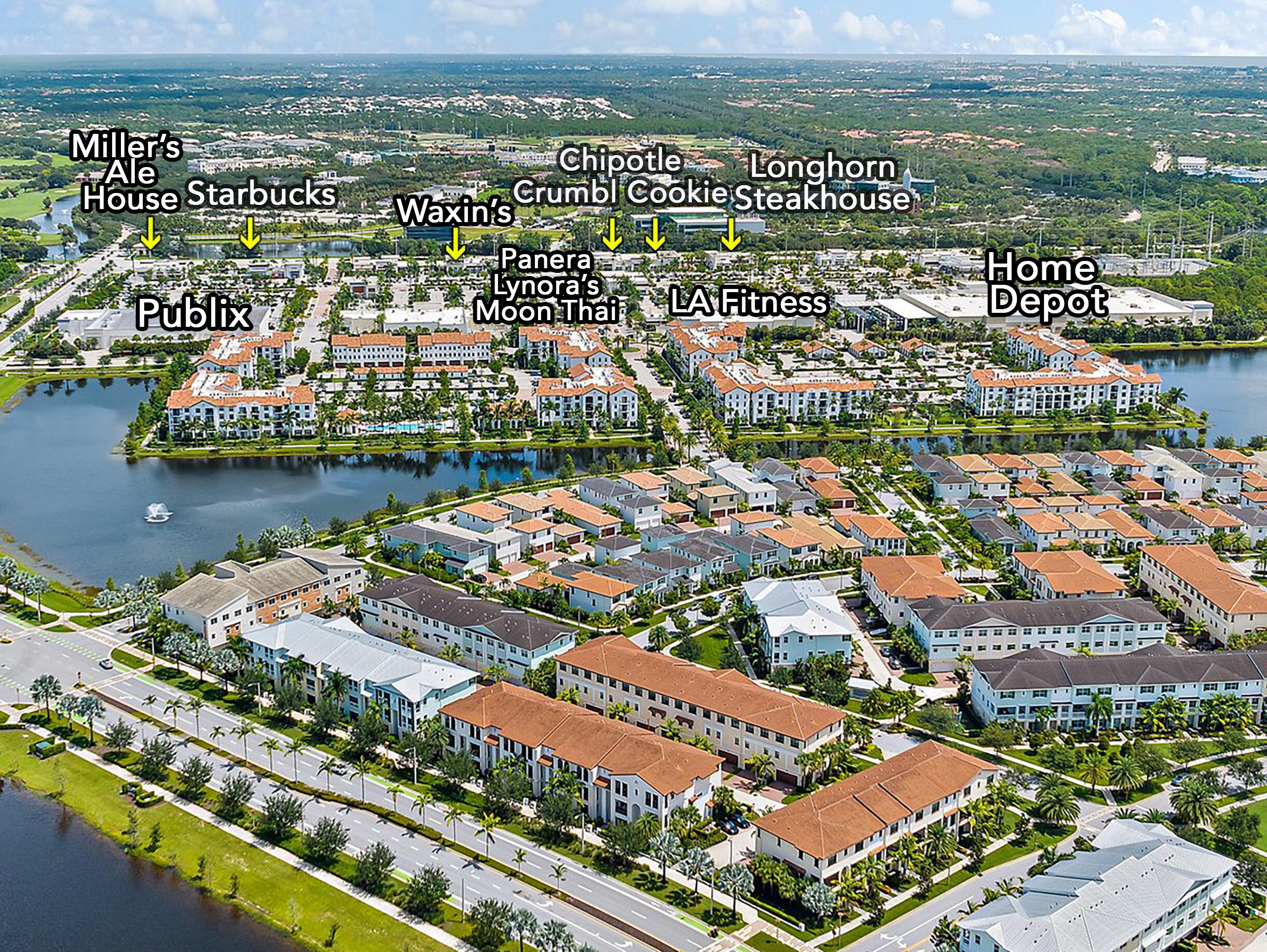 13364 Alton Road Palm Beach Gardens, FL 33418 - Photo 47 of 58 an aerial view of river residential house with outdoor space