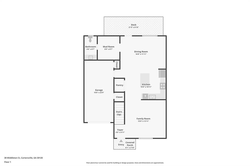 38 Middleton Court Cartersville, GA 30120 - Photo 45 of 46 a picture of a floor plan