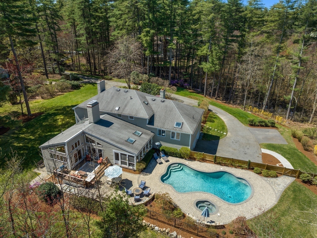 22 Fox Run Road Sudbury, MA 01776 - Photo 2 of 42 an aerial view of a house with outdoor space
