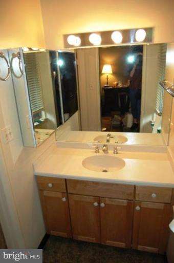 117 Cross Keys Road, Unit R117E Baltimore, MD 21210 - Photo 21 of 22 a bathroom with a sink and a mirror