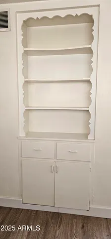 a close view of closet