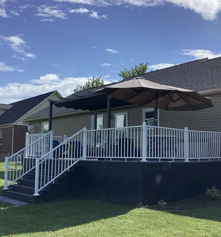 a terrace of a house