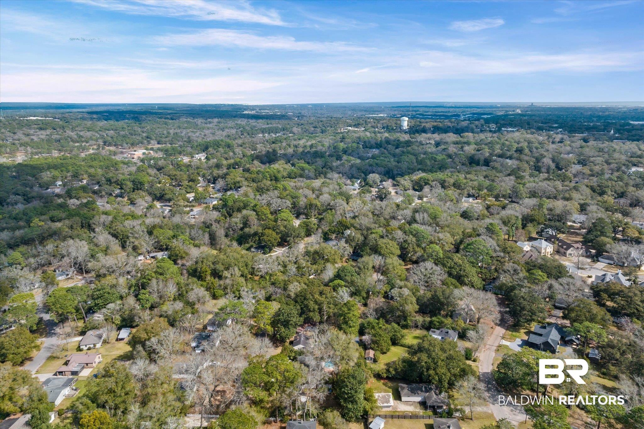 5117 Norton Lane Mobile, AL 36608 - Photo 31 of 35 Aerial view of a heavily wooded area