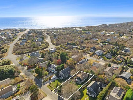 an aerial view of a city