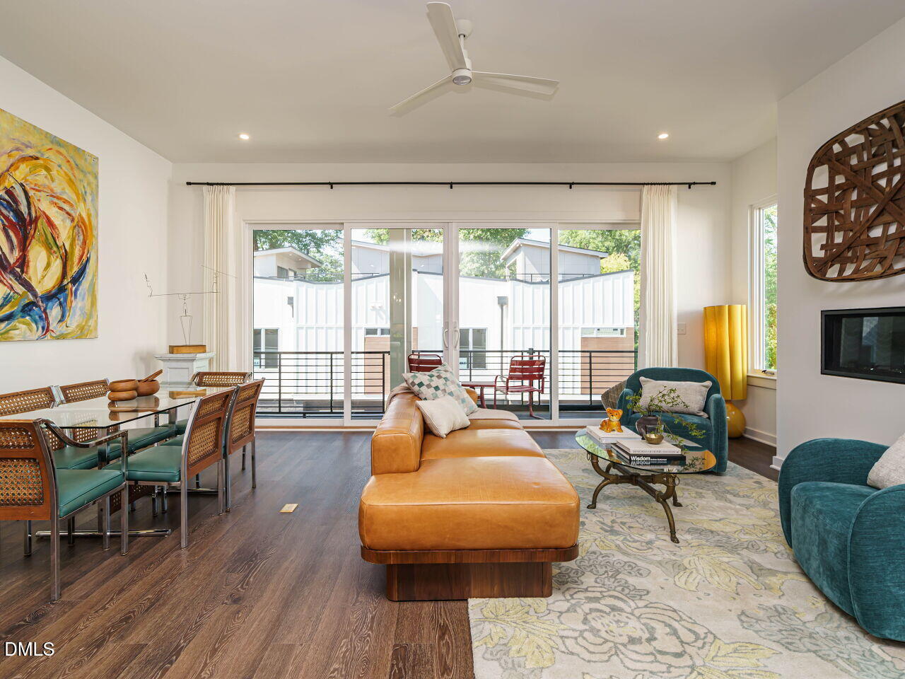 1527 Urban Trace Lane Raleigh, NC 27608 - Photo 12 of 37 a living room with furniture and a large window