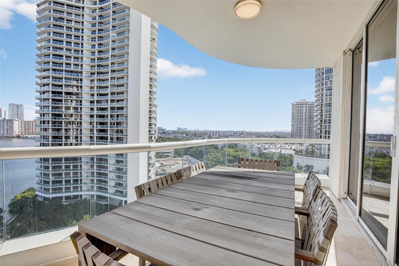 6000 Island Boulevard, Unit 1208 Aventura, FL 33160 - Photo 45 of 50 a balcony with view of city view