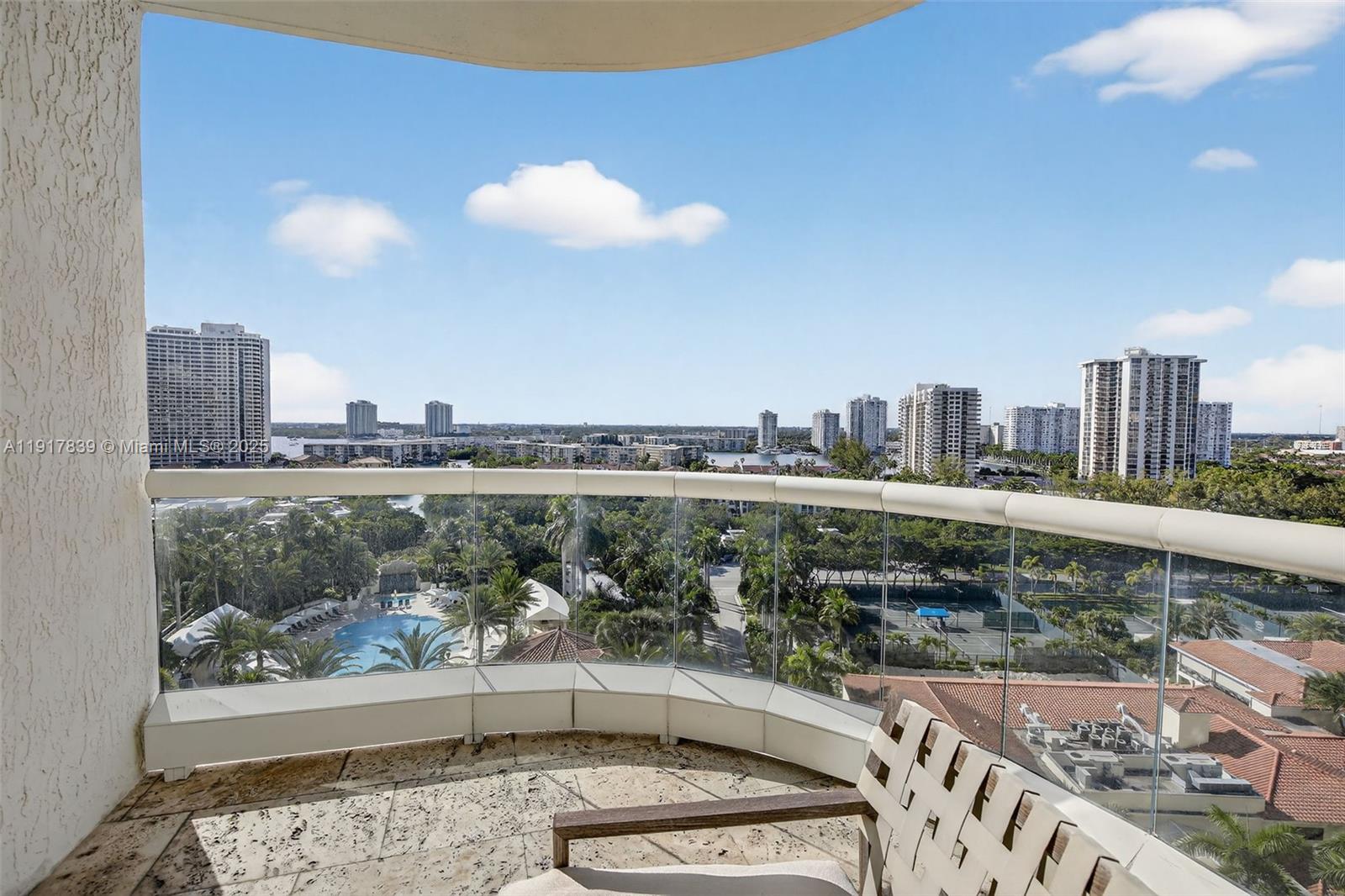 6000 Island Boulevard, Unit 1208 Aventura, FL 33160 - Photo 50 of 50 a view of a city from a terrace