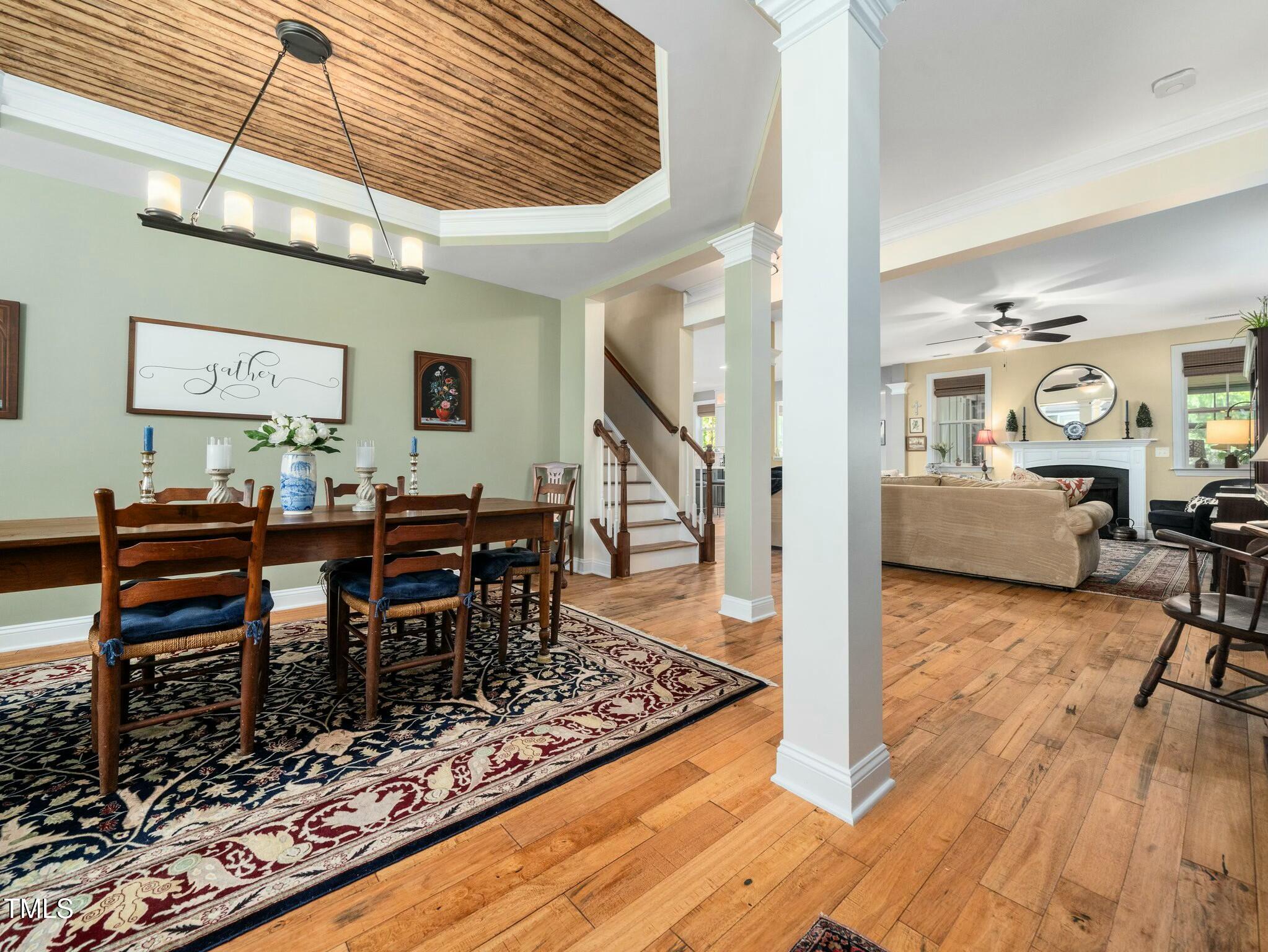 4210 Falls River Avenue Raleigh, NC 27614 - Photo 12 of 53 a view of a dining room with furniture