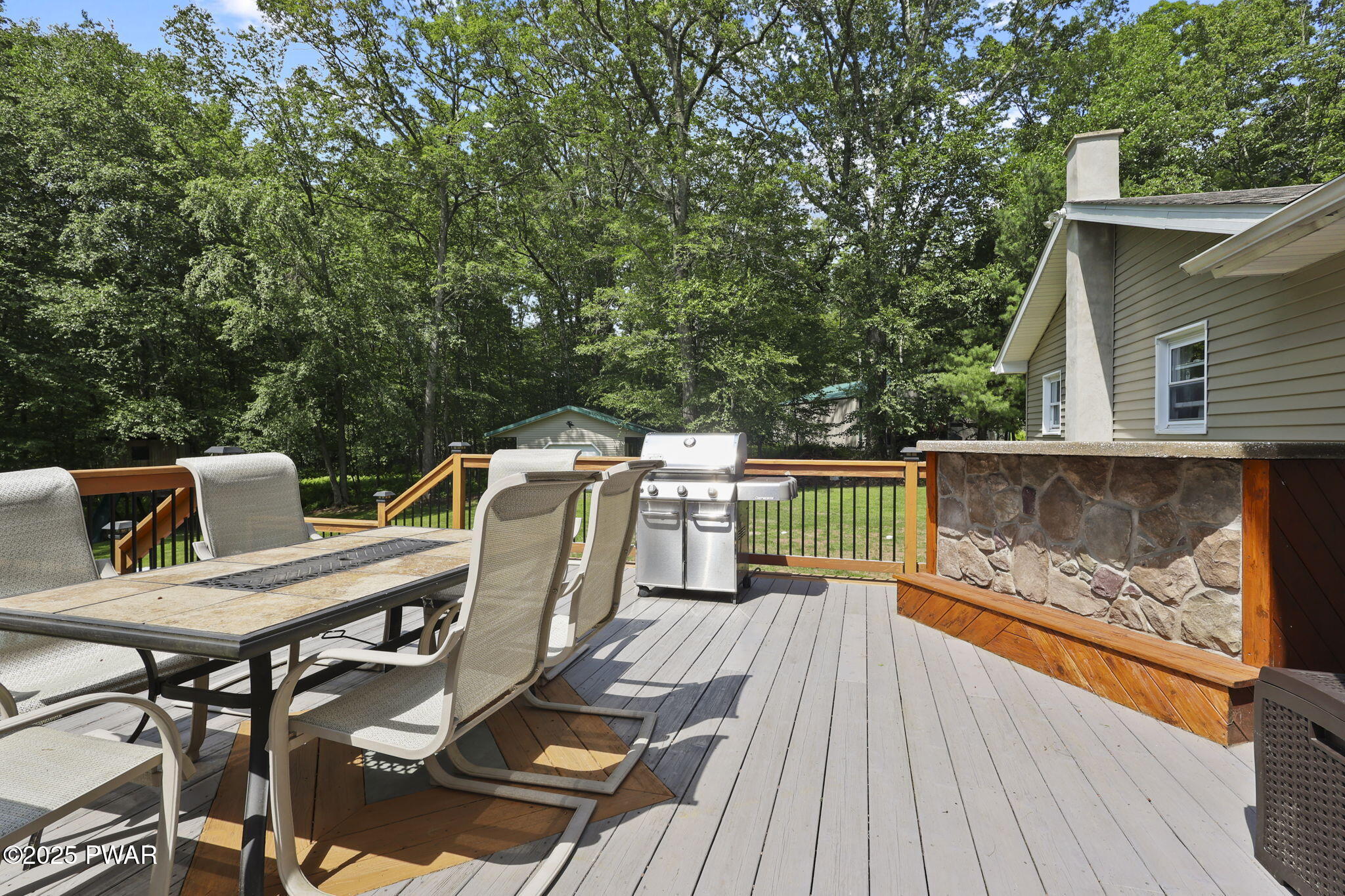 375 Welcome Lake Road Beach Lake, PA 18405 - Photo 61 of 76 Custom built stone outdoor bar